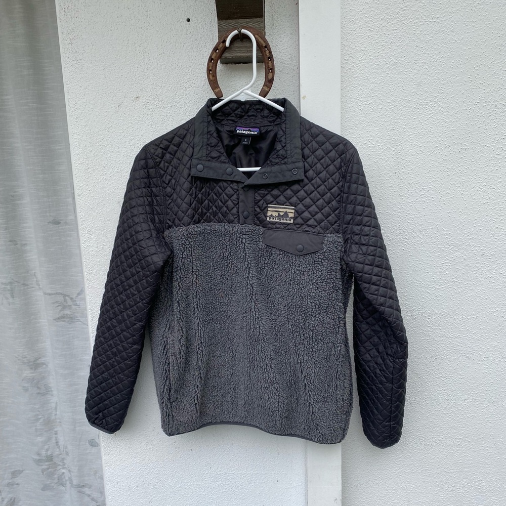 Rare Women's Patagonia Media Mixed Snap T Puffer Quilted 40th Anniversary Jacket